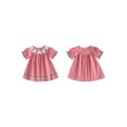 thumbnail image 2 of Miaouyo Christmas Girls Princess Dress Elegant Plaid Embroidery Summer A-line Dress, 2 of 9