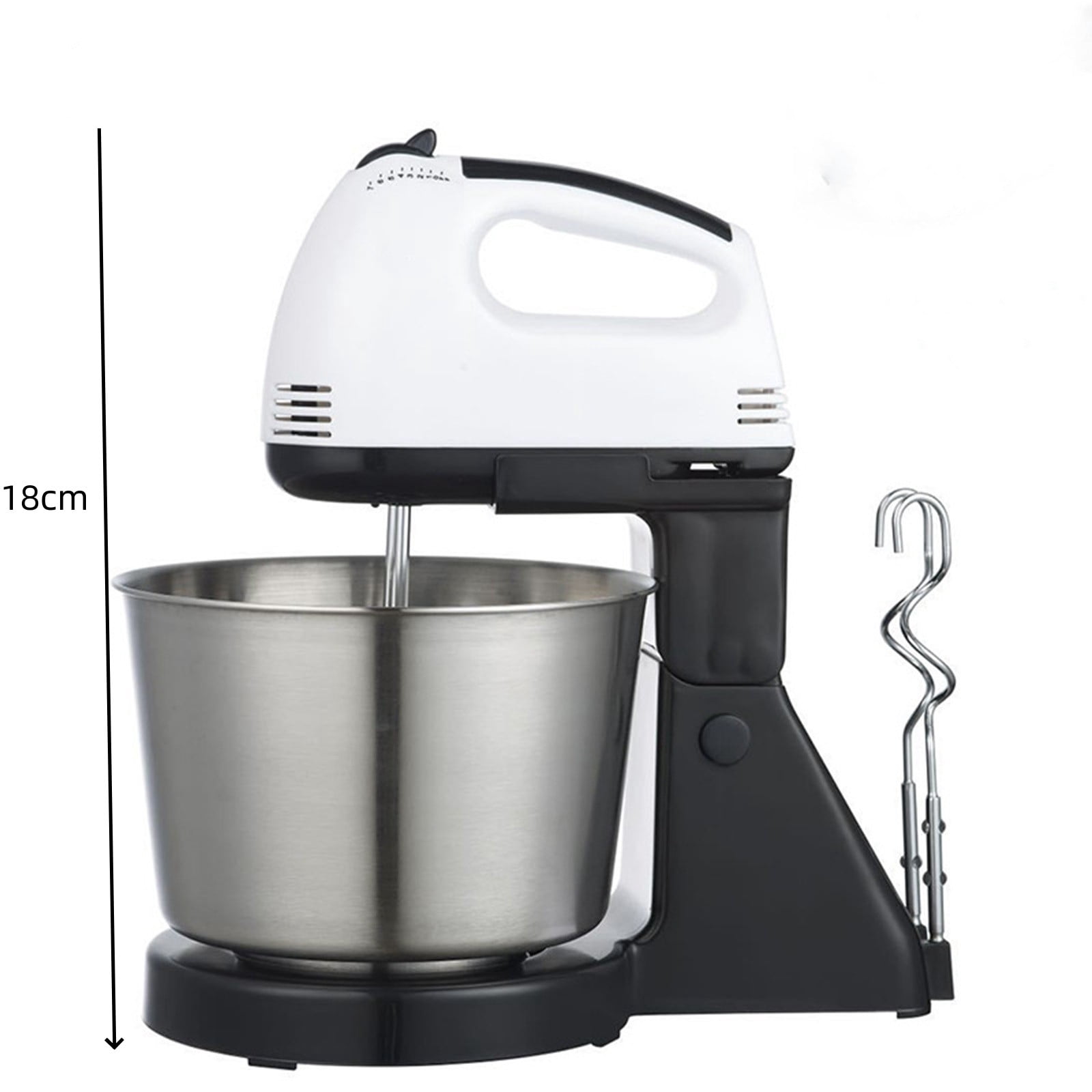 Stand Mixer Classic Stand And Hand Mixer Adjustable Stainless Steel Whisk Mixer For Frosting Meringue Dough Eggs Batter Mini Cooking Small Stainless Steel Things to Get Women for Christmas Stand Mixer