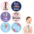 thumbnail image 2 of 12PCS/Set Month Sticker Baby Photography Milestone Memorial Monthly Newborn Baby belly sticker Baby Commemorative Card Number Photo Props, 2 of 9