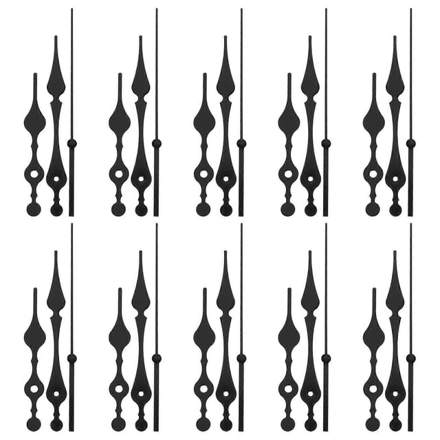 10 Sets Clock Hands Mute Clock Movement DIY Mute Clock Hands Replacement Parts