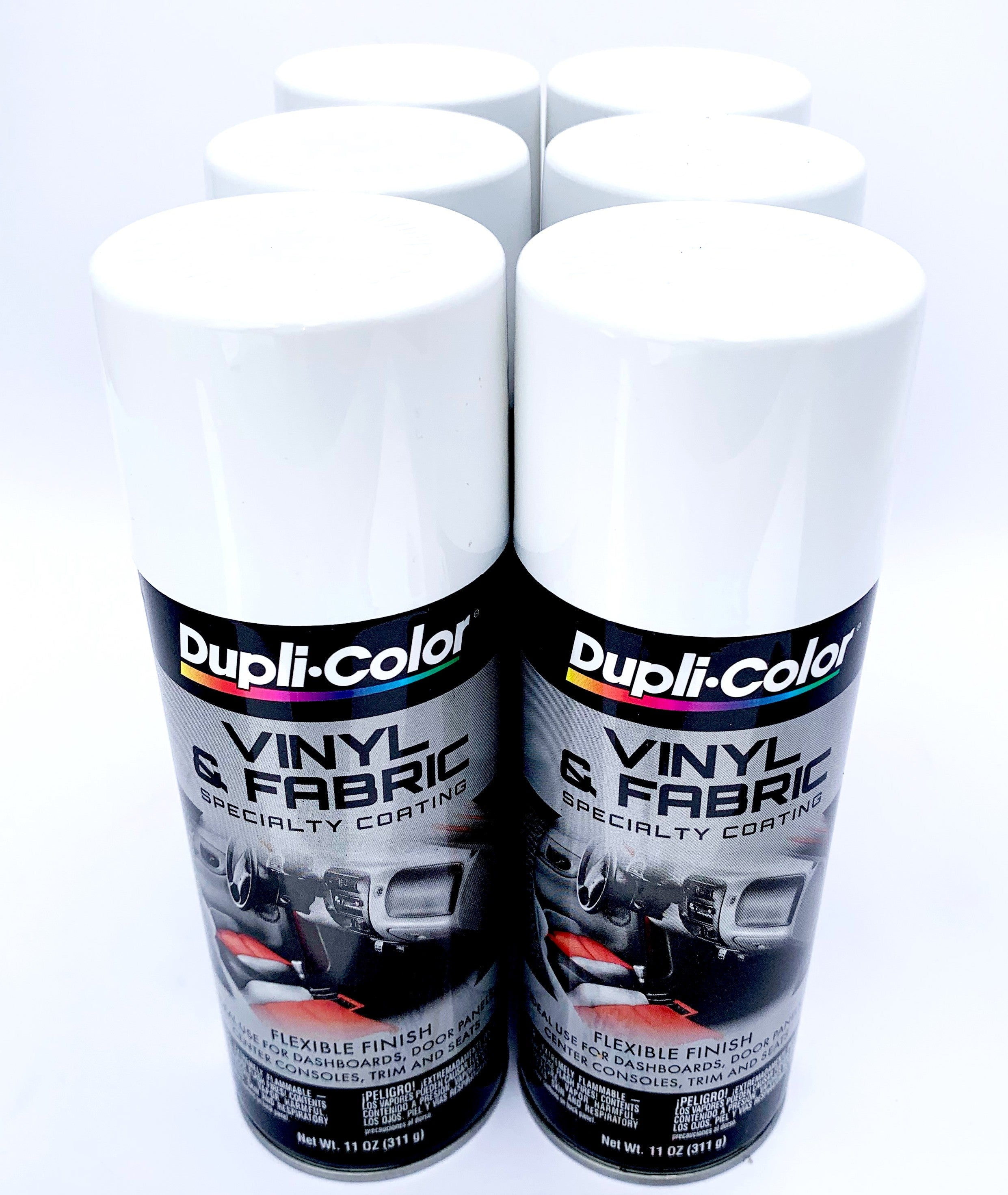 sprede På daglig basis øjenvipper Duplicolor HVP105 - 6 Pack Vinyl & Fabric Spray Paint White - 11 oz -  Walmart.com