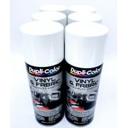 Duplicolor HVP105 - 6 Pack Vinyl & Fabric Spray Paint White - 11 oz