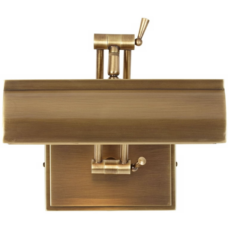Possini Euro Upton 10 Wide Plug-in Antique Brass Picture Light