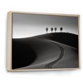 thumbnail image 2 of Designart "Monochrome Road Vista I" Road Floater Framed Wall Decor, 2 of 5
