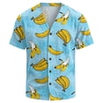 thumbnail image 6 of Sewkxo Mens Hawaiian Shirt Short Sleeve Button Down Shirts Tropical Floral Summer Beach Shirts,Sky Blue 2XL, 6 of 8