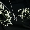 thumbnail image 6 of Rosec Jewels Pear Shape Black Spinel Pendant Necklace for Women (AAA Quality) - Ready to Gift with Jewelry Box, 925 Sterling Silver, 6 of 8