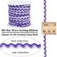 thumbnail image 2 of Cinta de flecos ondulados RIC Rac de 16,4 yardas x 8 mm, color morado., 2 of 9