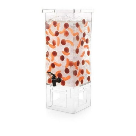 

Rosseto Serving Solutions LD128 Beverage Dispenser- 4 Gallon Square with Acrylic Base & Ice Basket
