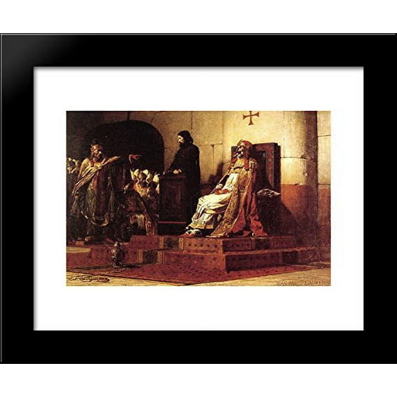 Pope Formosus and Stephen VI - The Cadaver Synod 20x24 Framed Art Print by Jean-Paul Laurens