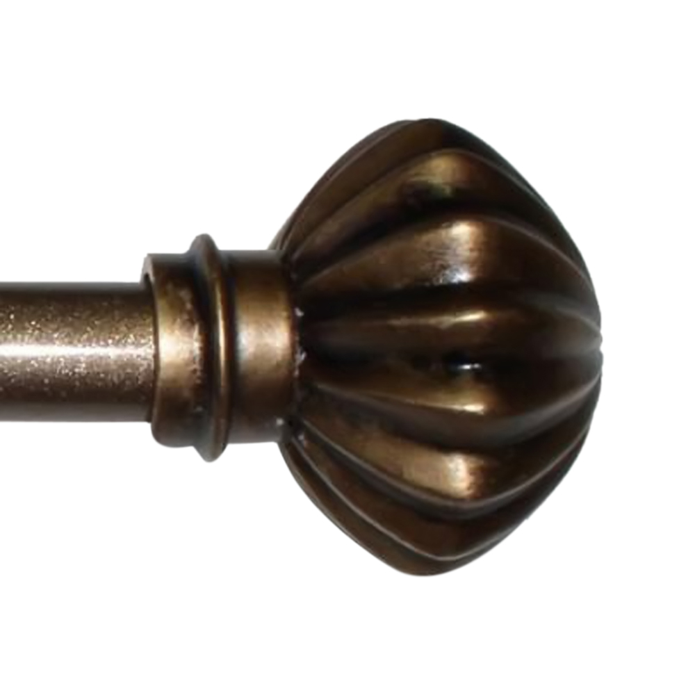 Moshells Home Decorative 4886" Canopy Curtain Rod Honey Gold