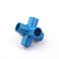 thumbnail image 2 of 20pcs 20mm Plastic PVC Six (6) Way Connector Garden Irrigation Watering Joint Tube Adapter Water Pipe Fittings ,Easy to Use, 2 of 2