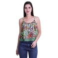 thumbnail image 4 of Moomaya Printed Womens Spaghetti Strap Crop Top Cami Summer Tops, 4 of 6