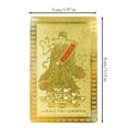 thumbnail image 2 of Kaigelin Chinese Feng Shui Card Collectible Wealth God Card Traditional Family Friends Golden Talisman Card Decorative for Wealth and Luck for Living Room Entryway elegantly, 2 of 9