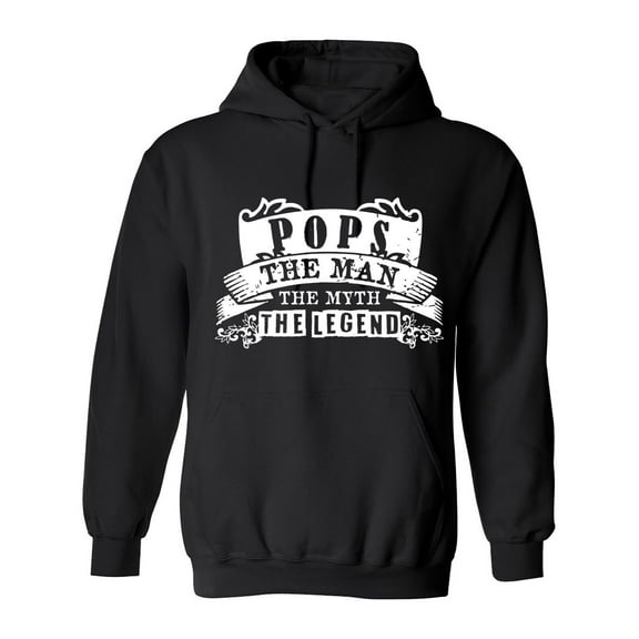 Pops The Man Sarcastic Humor Novelty Funny Men's Hoodies