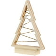 thumbnail image 4 of Northlight Lighted Wooden Christmas Tree with Stars Decoration - 11", 4 of 5