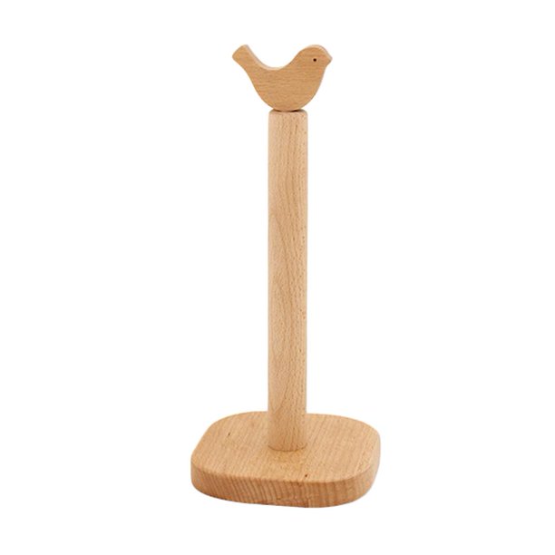 Toallero de madera YONGSHENG soporte de almacenamiento de papel de cocina animales de dibujos animados