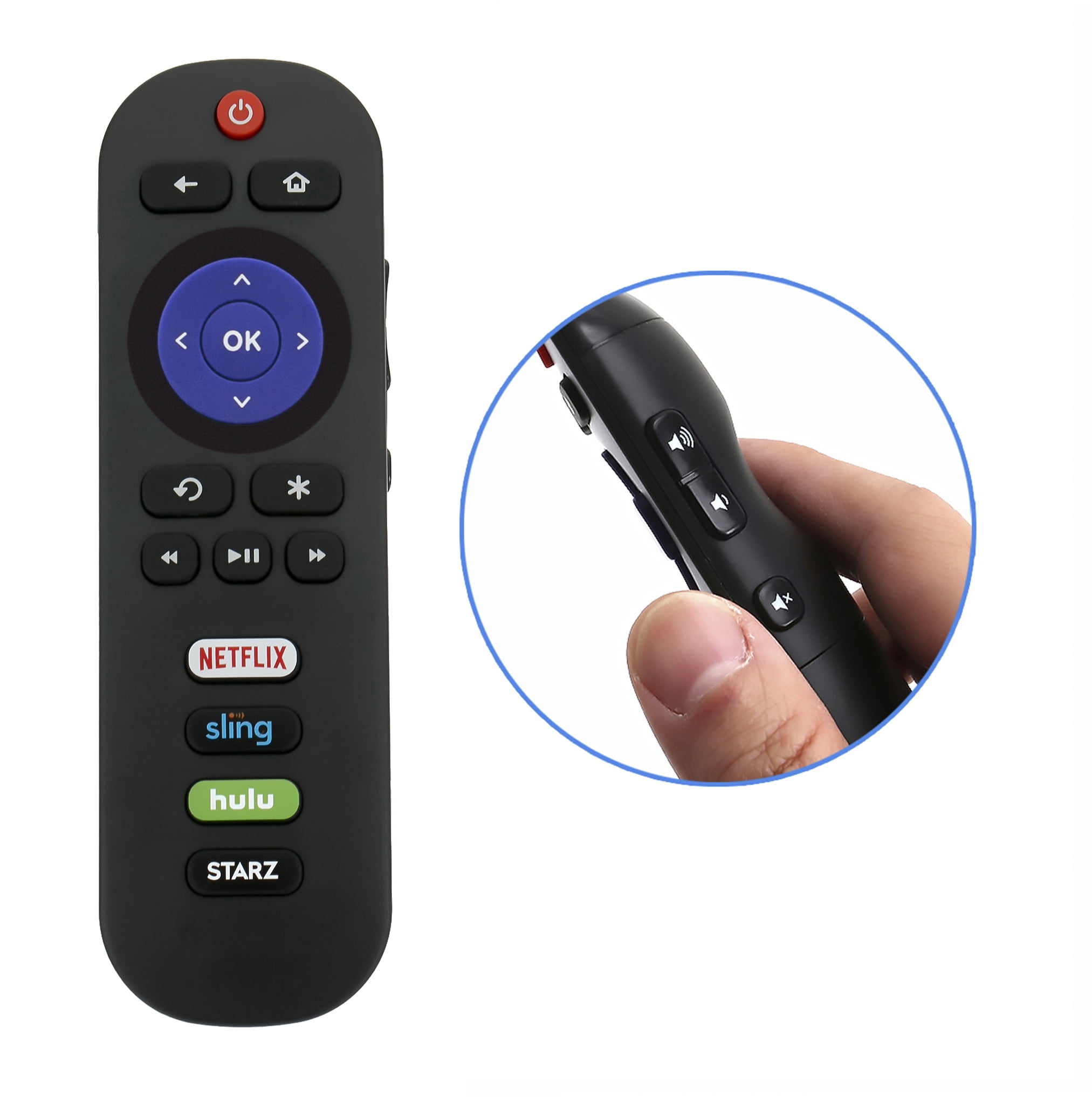 Motiexic Remote Control Compatible with TCL Roku 4K TV Remote 32S305 32s325 49S405 49S403 43S303 55S403 32S301 50FS3800 32S3750 32S3800 32S4610R 32S3850A 55p605 32S3700 43FP110 55s405 
