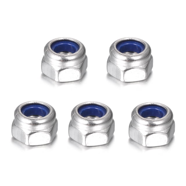 Nueces antideslizantes hexagonales hexagonales de la tuerca de nylon del acero inoxidable DIN985 304 Irfora Nueces
