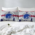 thumbnail image 5 of Erosebridal Football Bed Sheets Set Queen,Football Fans Sheet Set for Adult,Fan Gift Sports Themed Sheets,Ball Game Flat Fitted Sheet with 2 Pillow Shams(West New York), 5 of 6