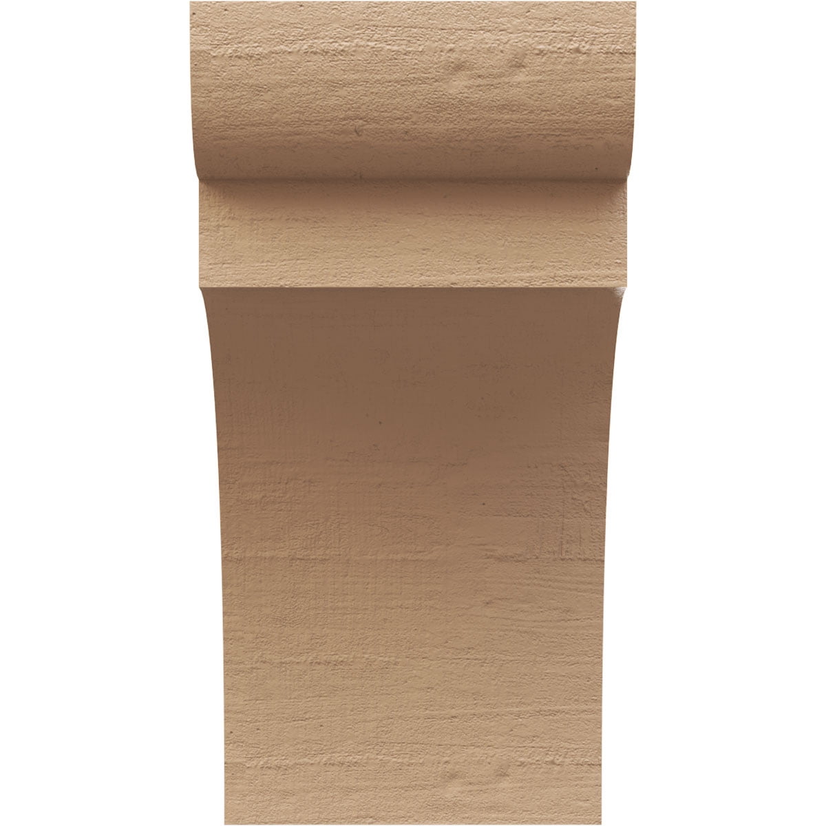 7"W x 7"D x 14"H Wide Yorktown Rough Cedar Woodgrain TimberThane Corbel, Primed Tan