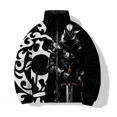 thumbnail image 4 of Abrigos de invierno para hombre, parkas, deportes de ocio, chaquetas acolchadas para hombre, estampado personalizado de calavera de guerrero, abrigo cómodo y cálido para hombre, 4 of 5