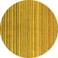 thumbnail image 1 of Ahgly Company Indoor Round Oriental Yellow Modern Area Rugs, 8' Round, 1 of 4