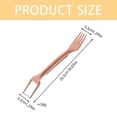 thumbnail image 3 of Watermelon Cutter Slicer Tool 2 In 1 Watermelon Cutter Stainless Steel Watermelon Slicer Portable Watermelon Fork Fruit Watermelon Slicer Cutter For Kitchen Party Camping Rose, 3 of 7