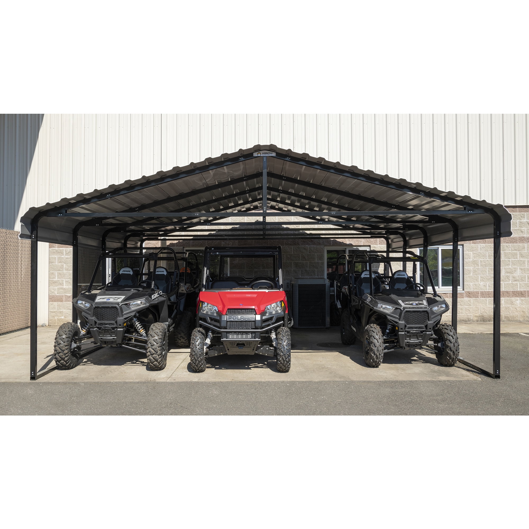 Arrow 20 x 20 x 7 ft Eggshell Carport