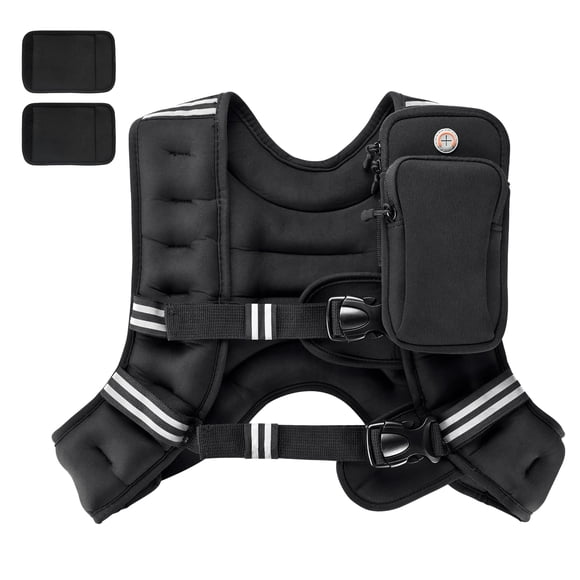 Chaleco pesado PACEARTH ajustable 2,7 kg/4,5 kg/5,4 kg/9,1 kg/11,3 kg/13,6 kg