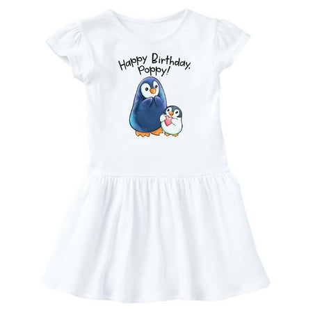 

Inktastic Happy Birthday Poppy!- Cute Penguins Gift Baby Girl Dress