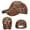 HAT10-Orange, variant on Hat Women Men Sport Leopard Print Breathable Beach Adjustable Baseball Cap Hop Hat Sun Hat Elegant Wear Orange