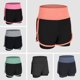 thumbnail image 3 of TFixol Pantalones cortos para correr para mujer 2 en 1 con cintura ancha y capa de cobertura, forro de compresión, 3 of 8