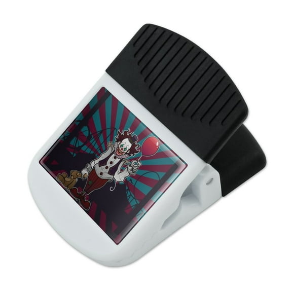 Creepy Clown with it's Balloon Refrigerator Fridge Magnet Magnetic Hanging Hook Note Snack Clip