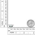 thumbnail image 4 of Gem Stone King 10K White Gold Sky Blue Aquamarine and Black Onyx 3 Stone Engagement Ring for Women (0.74 Cttw, Gemstone March Birthstone, Princess Center 5MM, Trillion 3.5MM, Size 9), 4 of 5