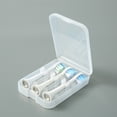 thumbnail image 2 of Shisuyan 4pcs Tooth Brush Heads Storage Case Tooth Brush Head Box Brush Head Storage Container, 2 of 9