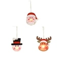 thumbnail image 2 of Monstrate Luces de Navidad Papá Noel Muñeco de nieve Elk Lámpara luminosa Decoración Colgante Puerta Decoración para fiesta Accesorios de Kits de decoración para fiestas Muñeco de nieve, 2 of 6