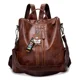 thumbnail image 2 of Mochila vintage de cuero suave para mujer, mochilas escolares de moda para adolescentes y niñas, mochilas escolares de alta calidad, mochilas de viaje para mujer, 2 of 5