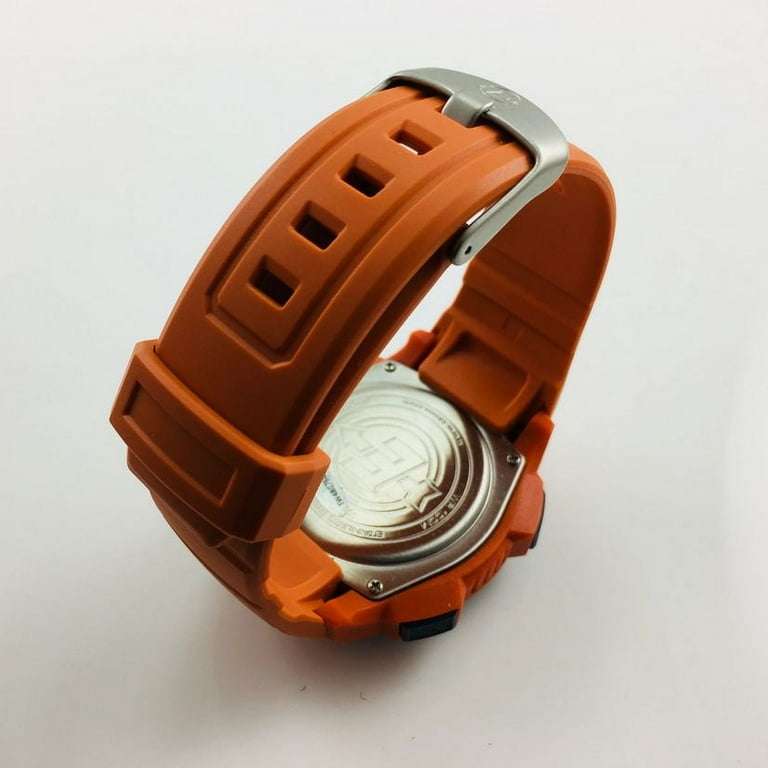 Men s Expedition Base Shock Orange Gray Watch Resin Strap