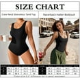 thumbnail image 7 of LANBAOSI Tank Top Bodysuit for Women Sexy Sleeveless Black Backless Tops, Scoop Neck Size S, 7 of 7