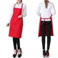thumbnail image 3 of dianhelloya Solid Color Oil-resistant Restaurant Home Kitchen Cooking Protective Apron Purple, 3 of 8