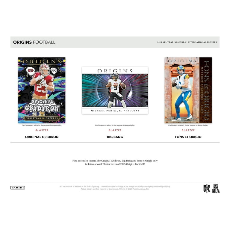 2025 Panini Origins Football International Blaster Box - Walmart.com