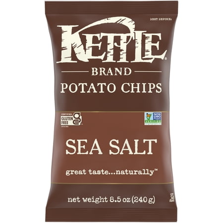 Kettle Brand Potato Chips, Sea Salt Kettle Chips, 8.5 oz
