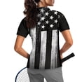 thumbnail image 3 of CHAQLIN Star Stripes Golf Polo Tops, Quick Dry Stylish Lightweight Polo Shirts for Tennis Shopping Sports Training Soft, 3 of 10
