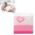 thumbnail image 1 of Jabones Love Rainbows Jabón con lámina dorada Jabón en forma de corazón Jabón de aceite Jabón hecho a mano Jabón facial hidratante y limpiador Jabón de manos para el día de San Valentín, 1 of 7