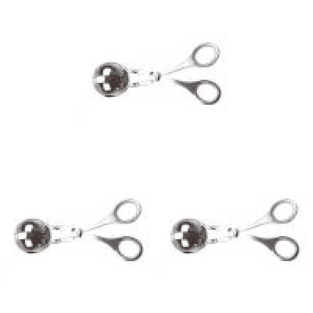 Clip para albóndigas de acero inoxidable 304 para hacer bolas de pescado, herramientas para formar bolas de arroz (S)