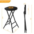 thumbnail image 5 of General Collapsible Stool, 24-Inch High Folding Bar Stool Featuring a Safety Lock, Made of Metal And Plastic, Designed for Adults with a Handle And Steel Frame Legs, Supports Up to 550 Pounds, 5 of 13