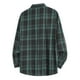 thumbnail image 4 of Blusa y camisa de manga larga con cuello vuelto para hombre, blusa informal a cuadros a la moda con botones y cuello vuelto, blusa de poliéster para hombre, 4 of 4
