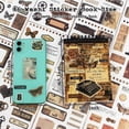 thumbnail image 2 of Vintage Stickers for Scrapbooking, 50 Sheets Precut Washi Stickers Book for Journaling, Junk Journal Supplies D, 2 of 8