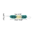thumbnail image 4 of Unique Bargains Long Stretch Back Sponge Back Sponge 12.20"x2.76"x1.97" 1 Pc Beige, Green, 4 of 6