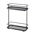 thumbnail image 3 of Estante de almacenamiento para baño | Estantería independiente de hierro – Negro Blanco | Organizador de suelo móvil para lavabo, inodoro, cocina | Diseño que ahorra espacio | 13,19 x 11,02 x 4,72, 3 of 8